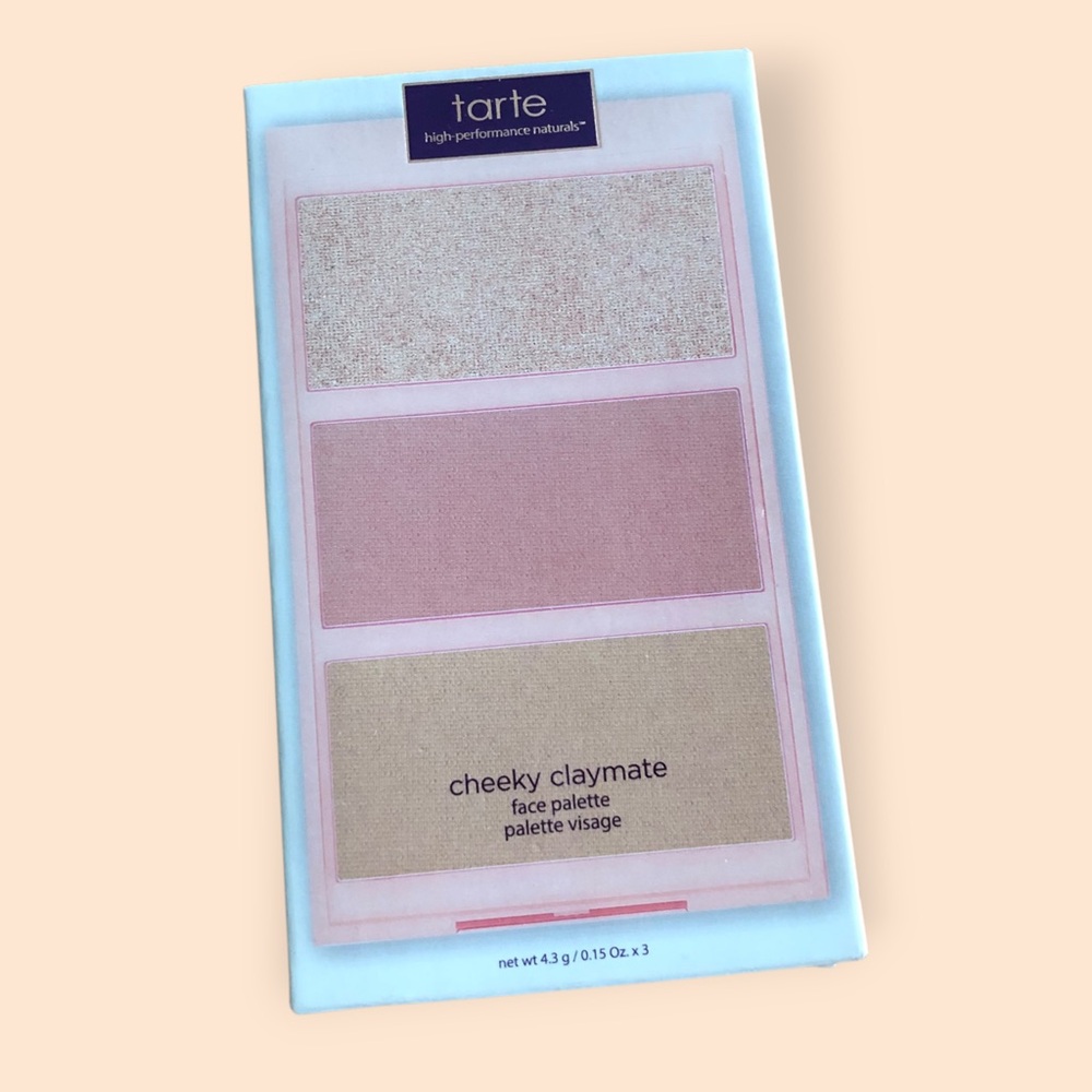 Tarte Cheeky Claymate Face Palette Trio NEW Highlighter Blush Bronzer Makeup